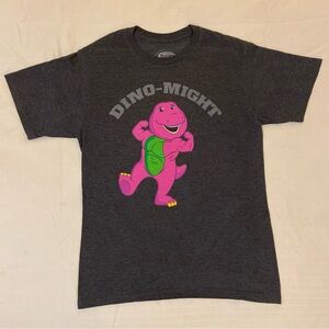 Barney Dino-Might buff gym t-shirt sz M